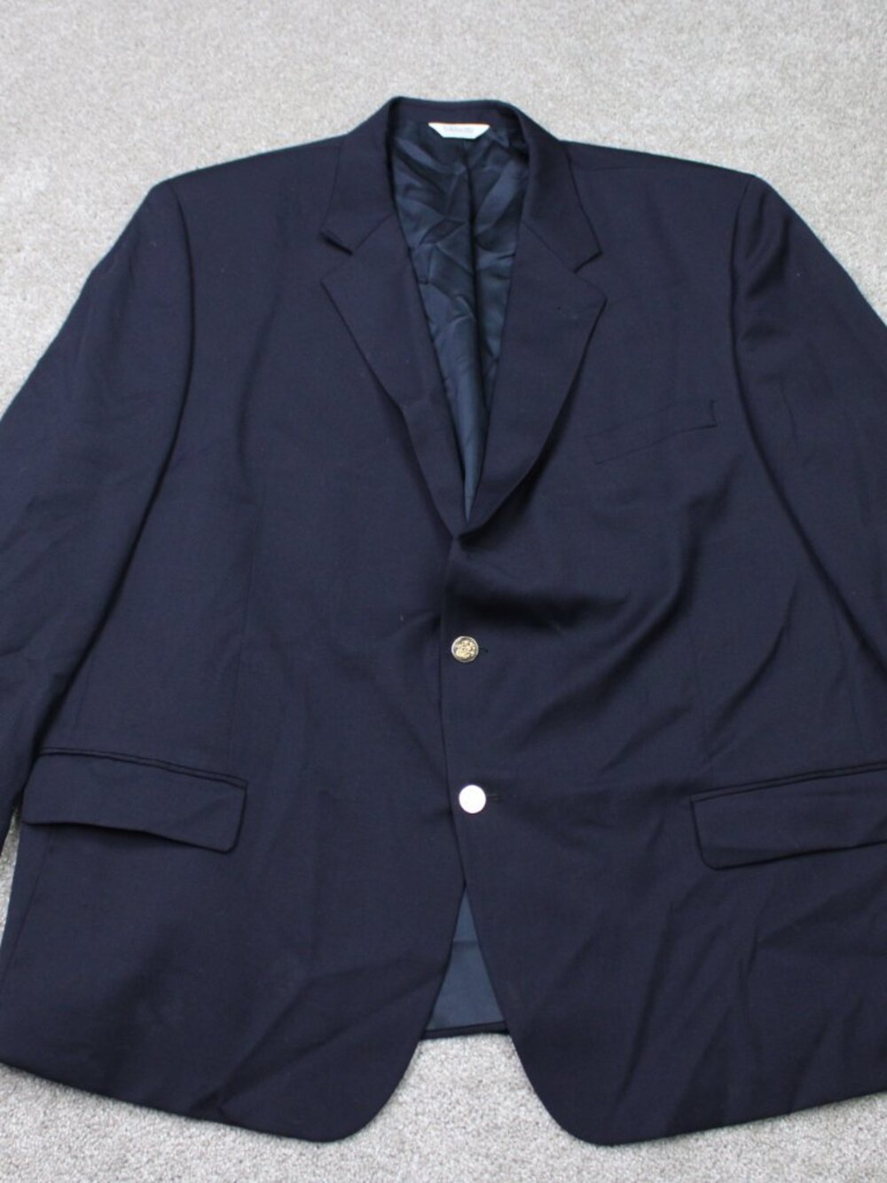 VTG Joseph & Feiss Blazer Mens 50 Regular Blue 100% Worsted Wool International